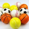 6Pcs/lot 6.3cm Smiling Foam Ball Squeeze Stress Ball Relief Toy Hand Wrist Exercise Face PU Toy Balls For Children 5