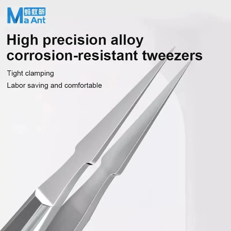 Ma-Ant SS-A SS-A1 Tweezers Multifunction sturdy Non Magnetic Stainless Steel Aviation Material For iPhone SMD PCB Repair Tools