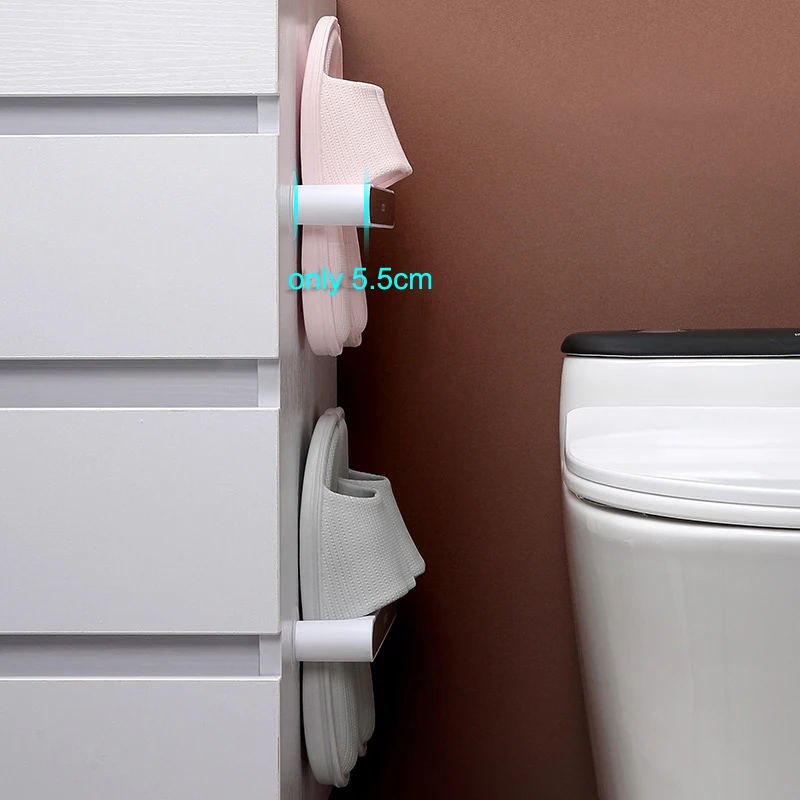 Wall-mounted Slipper Rack Organizer Bathroom Bedroom Shoe Stand Storage Shelf shoe organizer