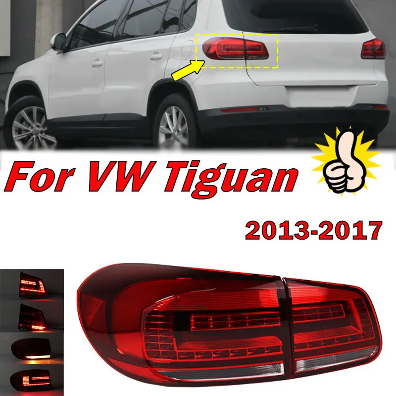 Catarifrangenti Per Paraurti Posteriore VW Tiguan 5N (2008-2015) - Lente Rossa, Senza Luce, Sostituzione Diretta