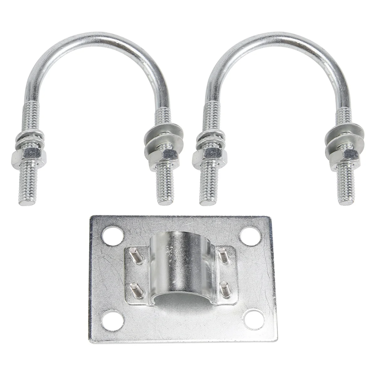 Antenna Clamp Antenna Mast Bracket U-Bolts Anti-Rust Panel Pipe Mounting Hardware For Outdoor LoRa Antenna Helium