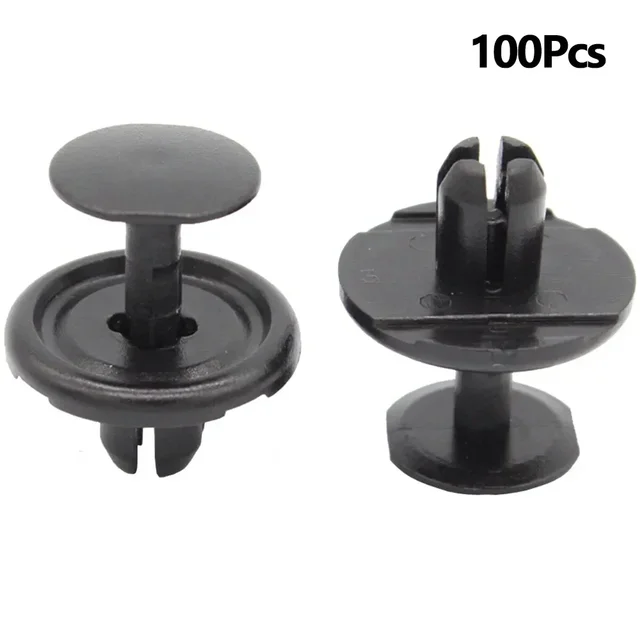 90467-07214 100 Pcs Nylon Clip Car Accessories 20mm X 9mm Black Nylon Fender Liner Retainer Fits Into 7mm Hole 4