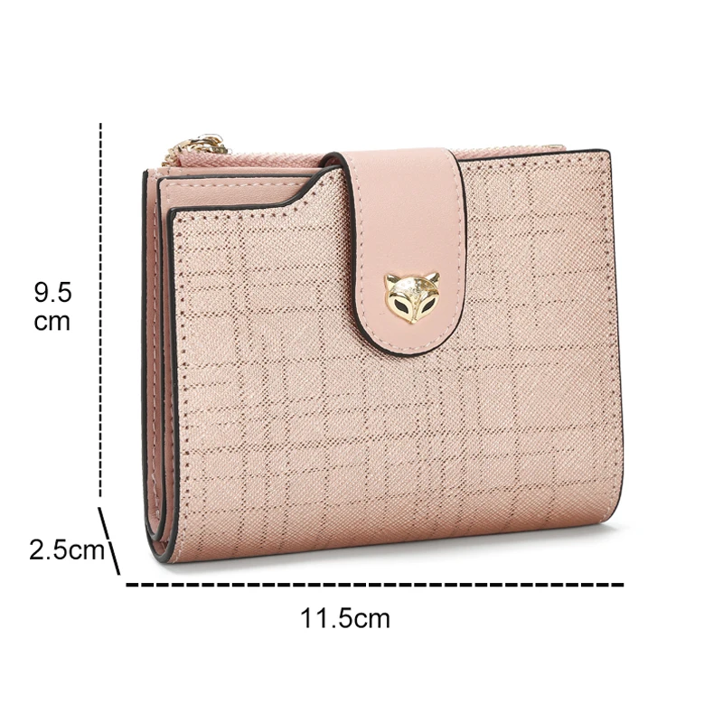 FOXER 2026 New Cowhide Leather Women's Short Wallet High Quality Clutch Card Purse Mini Fashion Female Folding Anti-theft Bag 4