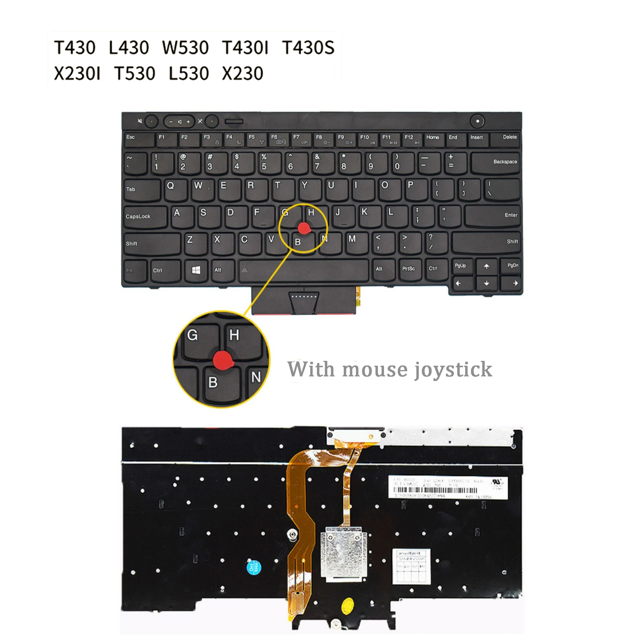 Nuova Tastiera Per Laptop Per Lenovo Thinkpad T430 T430I T430S T530 X230 X230I L430 L530