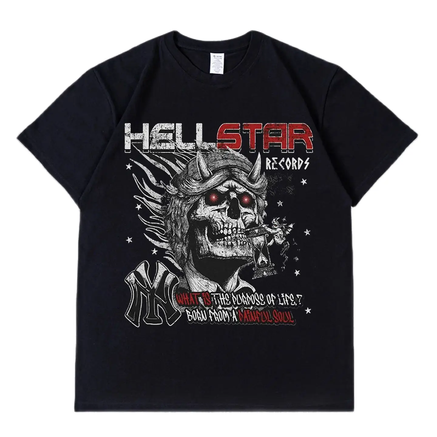 

Футболка мужская оверсайз из натурального хлопка, с круглым вырезом и коротким рукавом