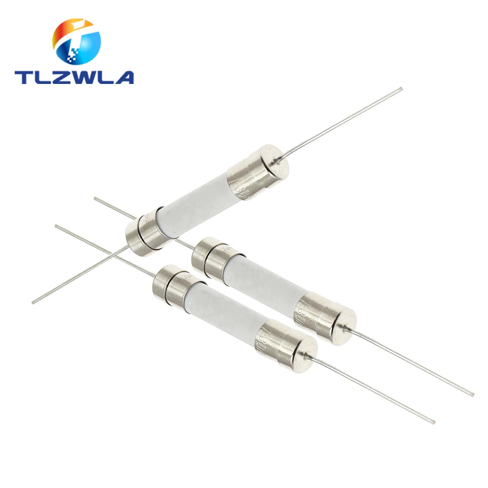 Ceramic Fuse 10PCS 6*30mm Fast Slow Blow Tube With Pin 6X30MM 250V 8A 10A 15A 20A 25A 30A