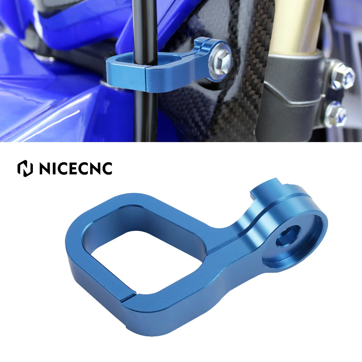 NiceCNCMotorcycleFrontBrakeHoseLineCableClampforYamahaYZ250F