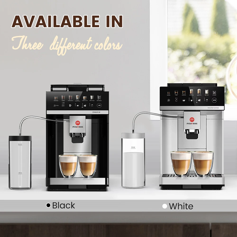 Mcilpoog M3 Automatic Espresso Coffee Machine ,Built-In Milk Frother & Tank, 7 Coffee Varieties, Touchscreen 5