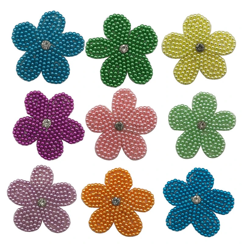 Embroidery Beaded Appliques,sequined Beads Flowers Patch,badges Sunflower Patches For Clothing