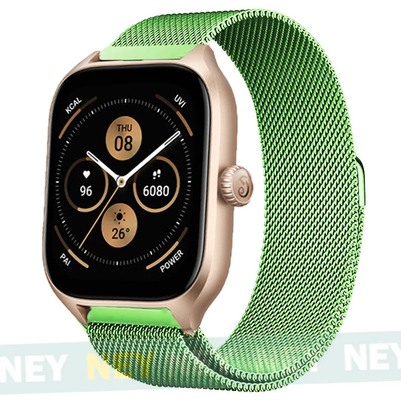 Milanese Loop Metal Bracelet for Smartwatches - Adjustable 20mm/22mm Strap