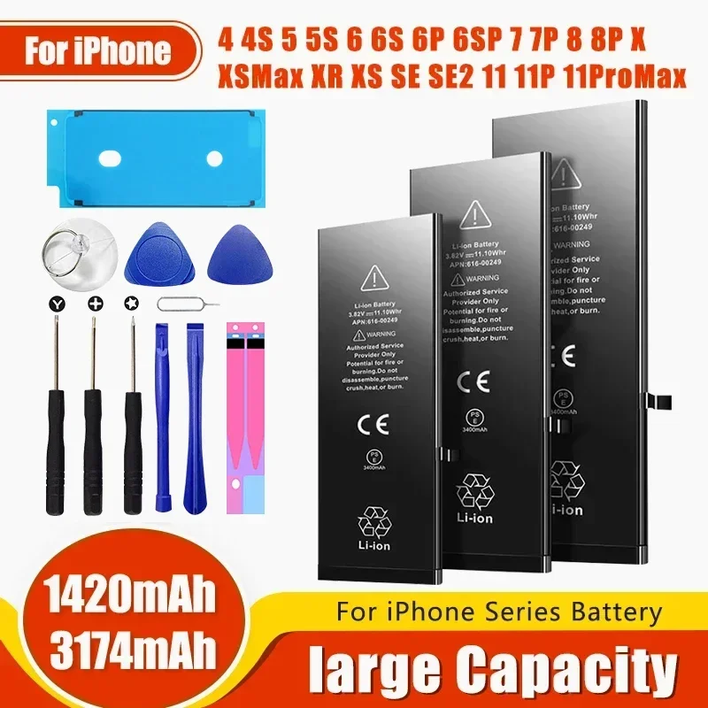 Batterie IPhone 5/5s – 1560mAh – 0 Cycle, Fabriquée En 2019 – Garantie 0 Cycle