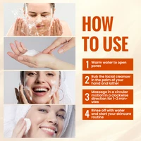 Natural VitaminC Cleanser All Face Wash 150ml Deep Cleans Dissolves Grease Brightens Skin Good With Hyaluronic acid 6