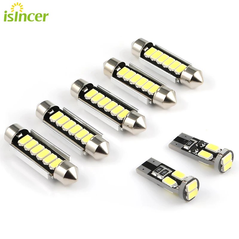 7/6pcs Car Led Interior Reading Dome Light Lamp For Vw T4 T5 T6
