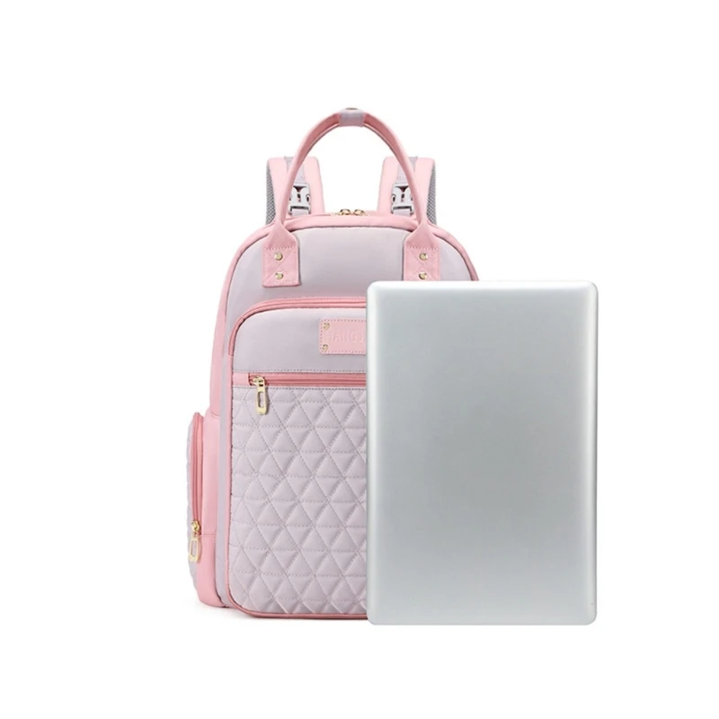 Contemporary Diaper Backpack Large Capacity Suitable for Moms and Babies