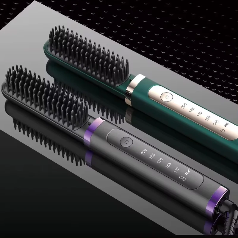 2-In-1 Electric Hair Straightener Portable And Fast Heating Ceramic Iron Negative Ion Dry And Wet Hair Straightener 5