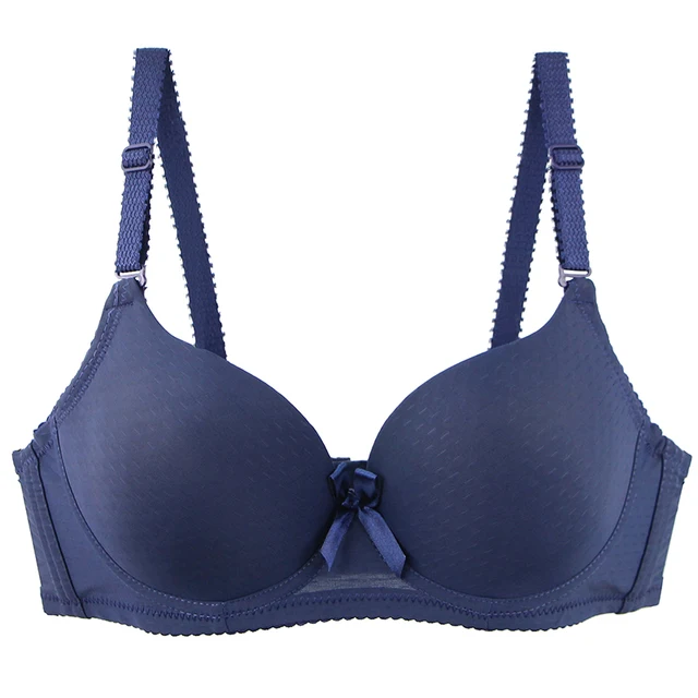 102757-b190fa.jpg Soutien-gorge Sexy grande taille pour femmes, sous-vêtements avec nœud absorbant la sueur, solide, lisse, sans couture, respirant, bonnet ABC, Lingerie, nouvelle collection 2025