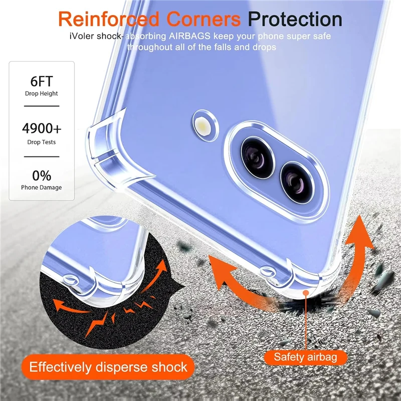 Ultra Slim Transparent Silicone TPU Phone Case Accessories