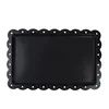 1Pc Serving Trays Rectangle Dessert Tray Plastic Platters Flat Cookie Cupcake Serving Tray Birthday Tea Party Wedding Decor 4