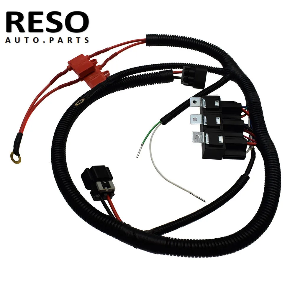 RESO Electric ECU Control Dual Fan Upgrade Wiring Connector Harness For  99-07 GM Silverado Sierra Suburban Avalanche 7L5533A226T AliExpress