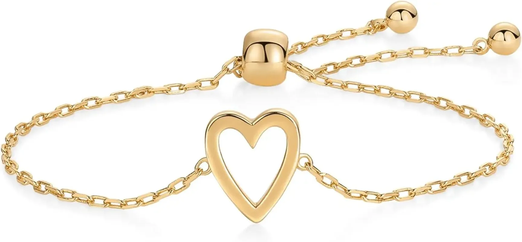 1Pcs gold heart
