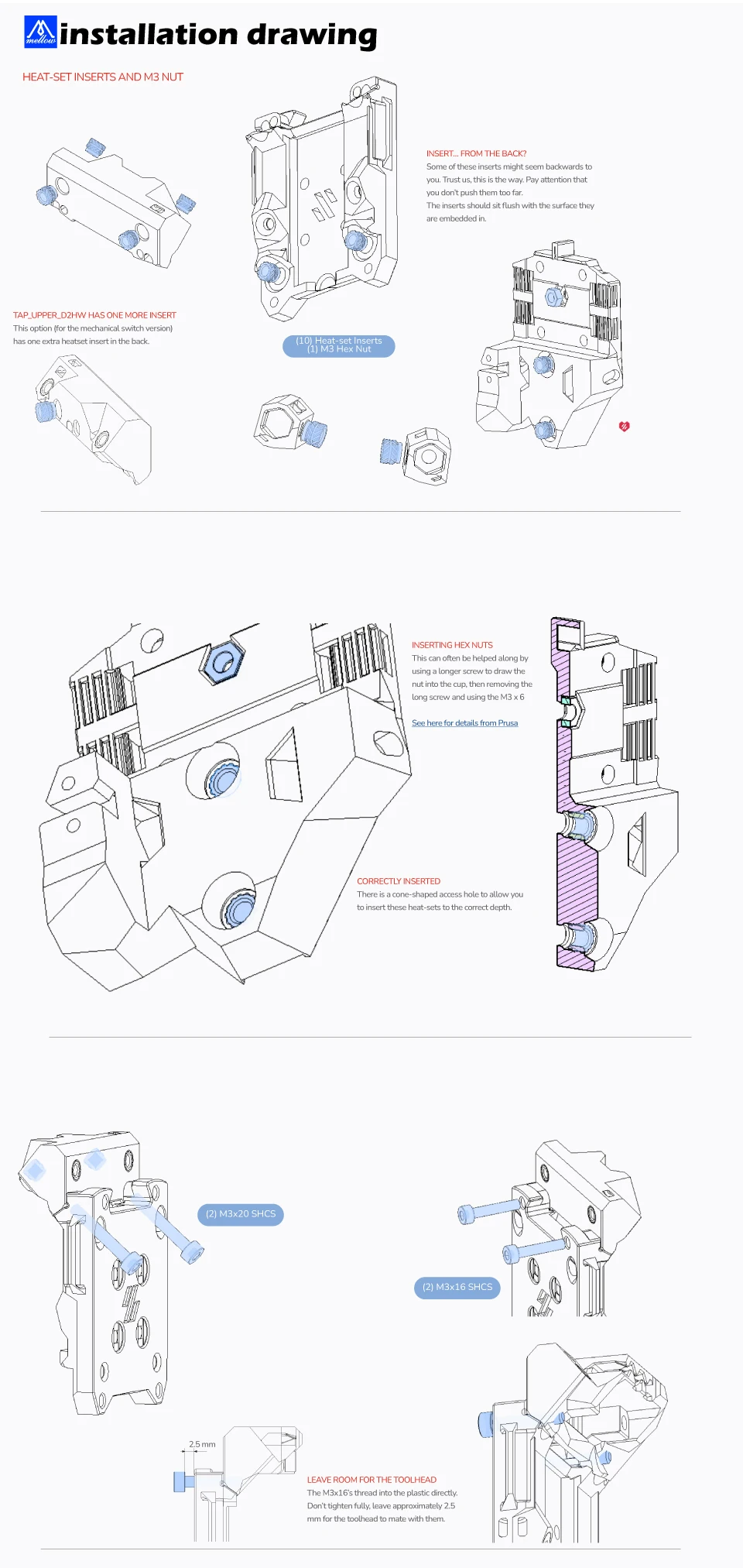 para Voron 2, Voron Trident, 5V-24V