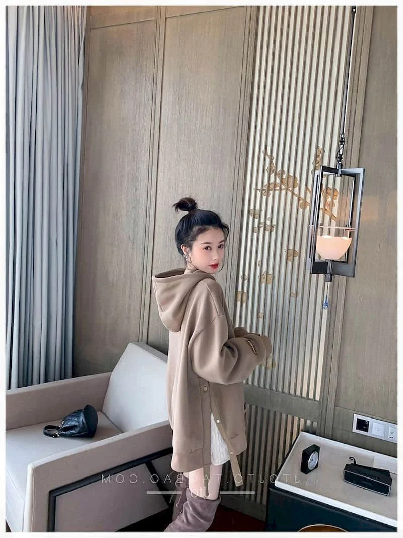 Fashion Hoodies Women Autumn Winter Trendy Plush Thicken