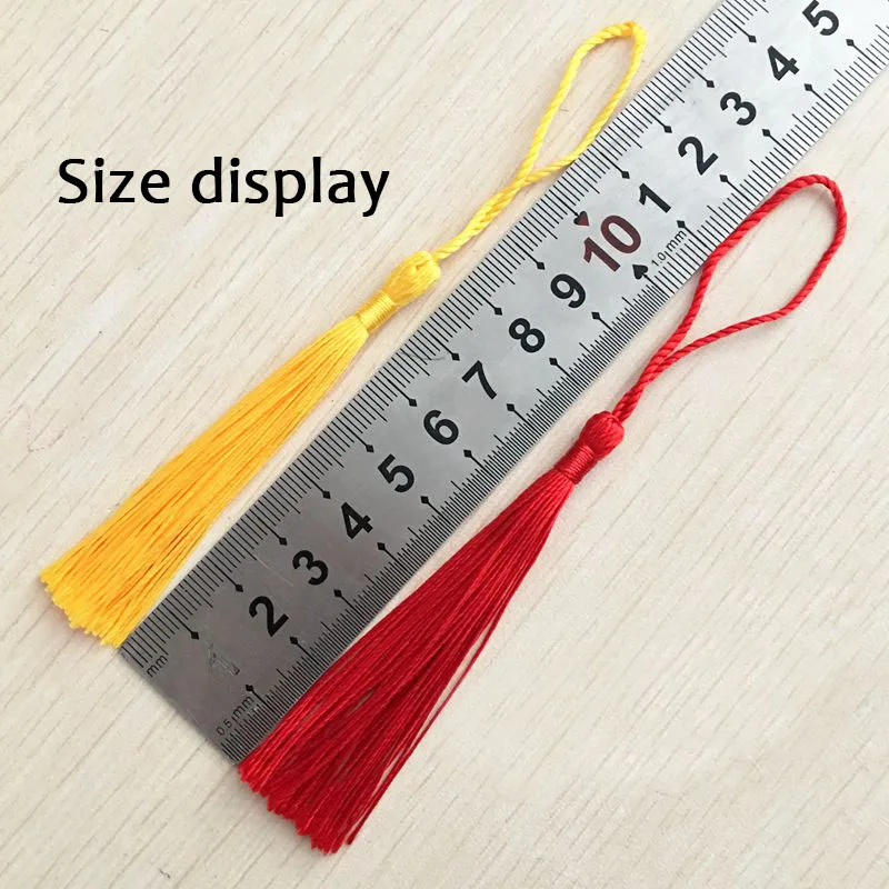 Tassel Fringe Polyester Silk 13cm 100pcs/Pack For Sewing Curtains Accessories DIY Wedding Decoration