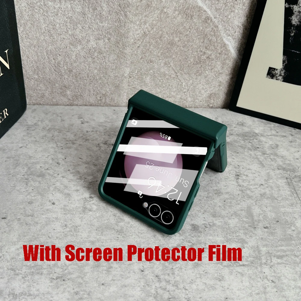 Sleek Matte 2-in-1 Hinge Protective Case with Screen Film