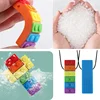 1Pc Sensory Chew Necklace Brick Chewy Kids Silicone Biting Pencil Topper Teether Toy, Silicone teether for children with autism 4