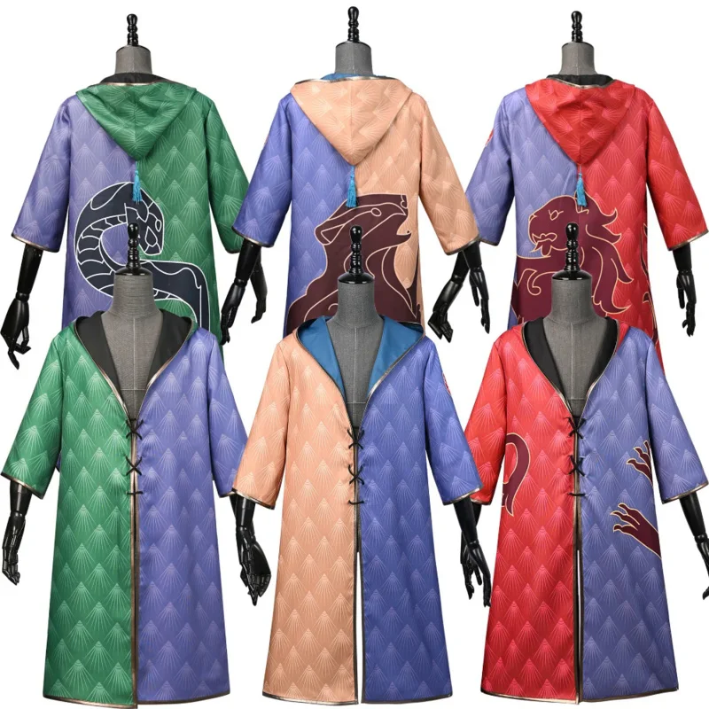 

Game Magic Academy Legacy Cosplay Costume Hogwartes School Robe Wizard Witch Roleplay Fantasia Fancy Dress Halloween Costumes