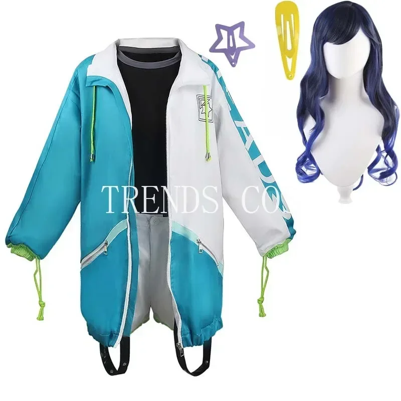 

TRENDS COS Shiraishi An Cosplay Costume Coat T-shirt Shorts Wig Suit Women Halloween Party Dress Up Shiraishi An Outfits