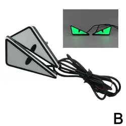 Universal LED Devil Eyes - Mini Projector Lens Headlight & Decorative Lights (Green)