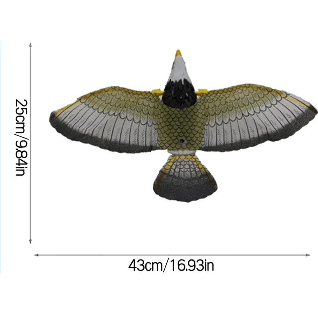 Madari Visszataszító Zene -Emulációval Repülnek Hawk Sárkány Madárhegy Drive Bird Kite Világító Kártevő Riasztószerek A Kerti Udvari Dekorációhoz - Image 4