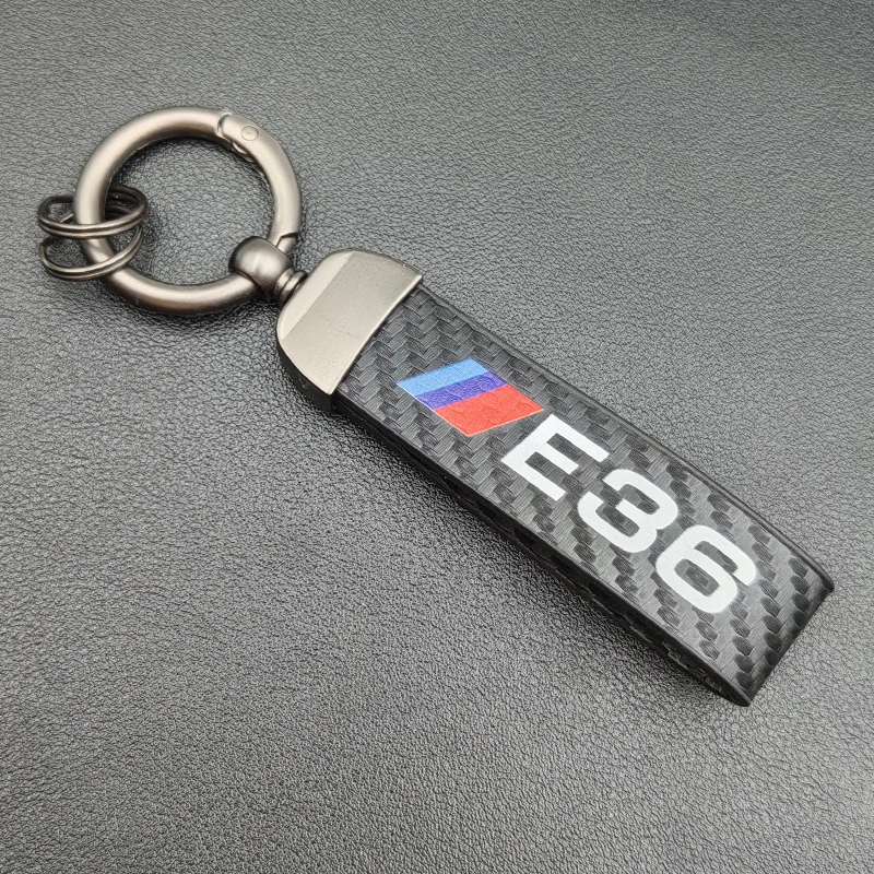 2024 Carbon Leder Schlüssel ring Mann Frauen Luxus Auto Schlüssel bund für BMW E46 E90 E39 E60 E36 E30 E61 E91 E92 E87 Schlüssel bund Zubehör