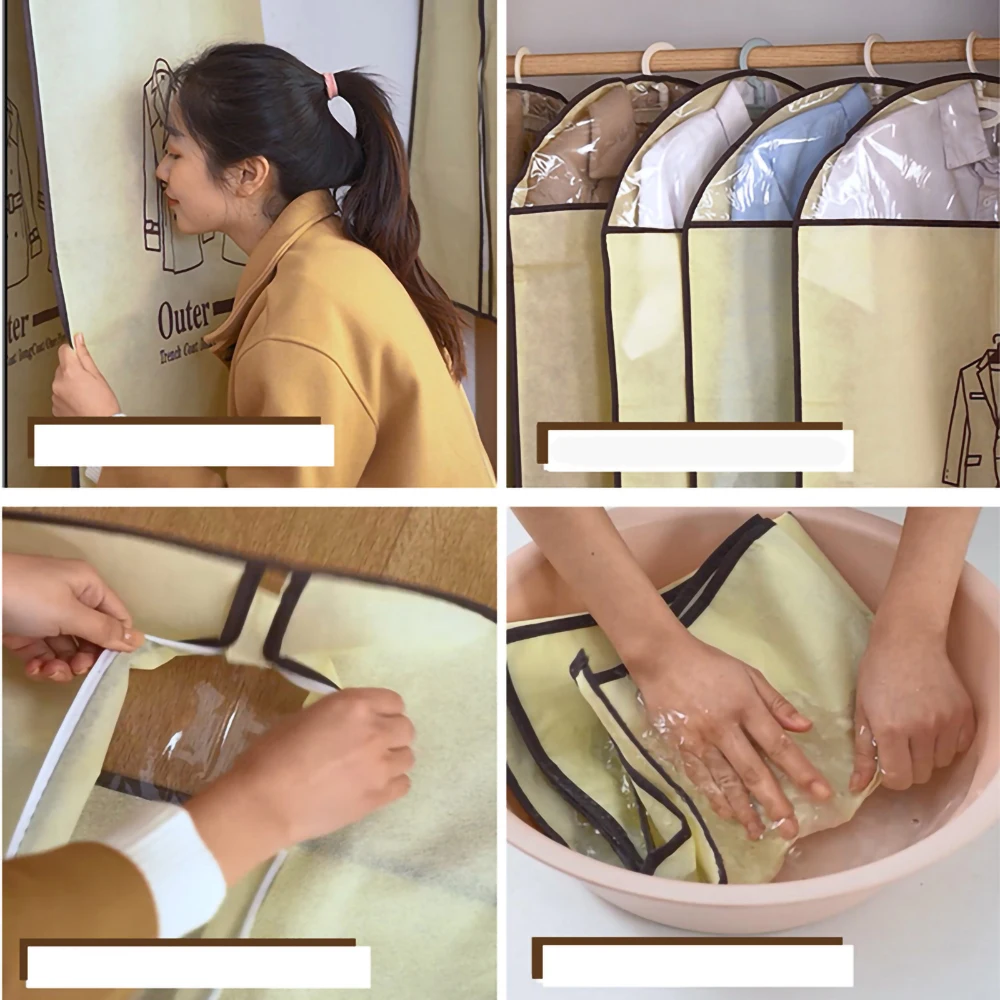 Dustproof Portable Garment Protection Cover and Hanging Storage Bag