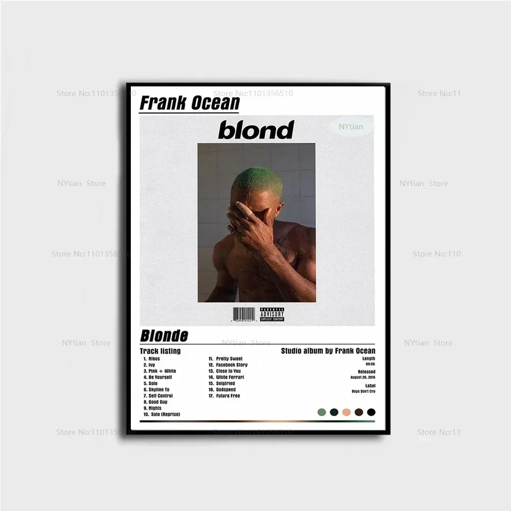 Nt1499 Frank Posters Blonde Ocean Nostalgia Ultra Music Album Poster Prints Wall Art Picture Canvas Painting For Home Room Decor Peckshirt