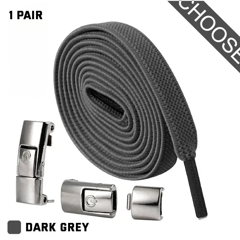 Neue Press Lock-Schnürsenkel ohne Krawatten, Farbverlaufs-Wohnungen, elastische Schnürsenkel, Turnschuhe, Kinder und Erwachsene, ohne Krawatte, Schnürsenkel für Schuhe, Zubehör – Detail 17