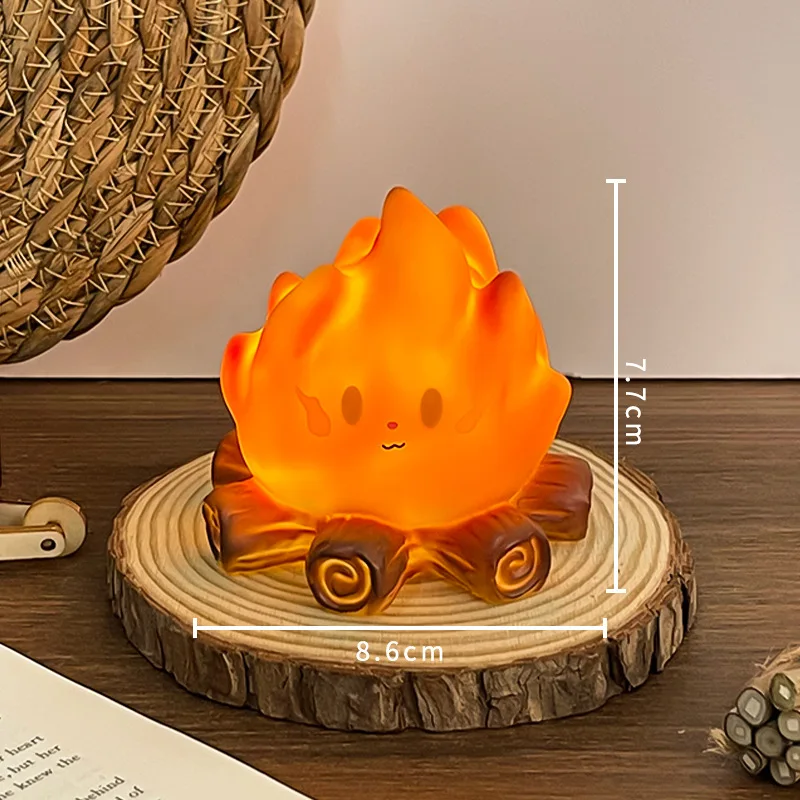 Christmas Bonfire Night Light LED Electronic Candle Light Decorative Atmosphere Light Children's Festival Gift Accessories