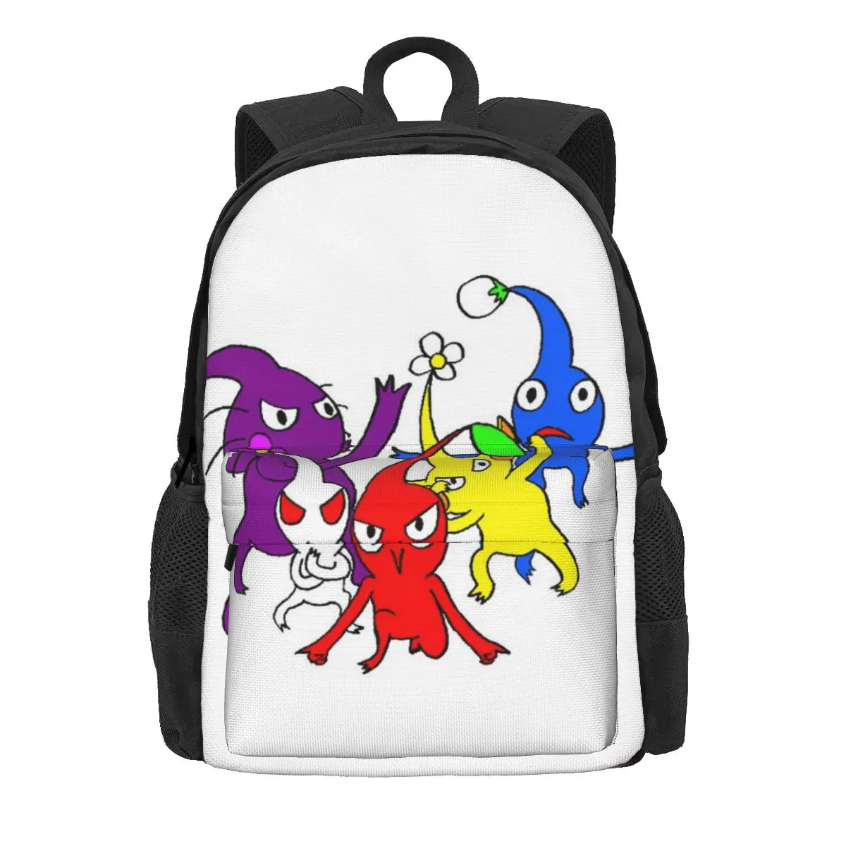 

Pikmin Backpacks Boys Girls Bookbag Students School Bags Cartoon Kids Rucksack Laptop Rucksack Shoulder Bag Large Capacity