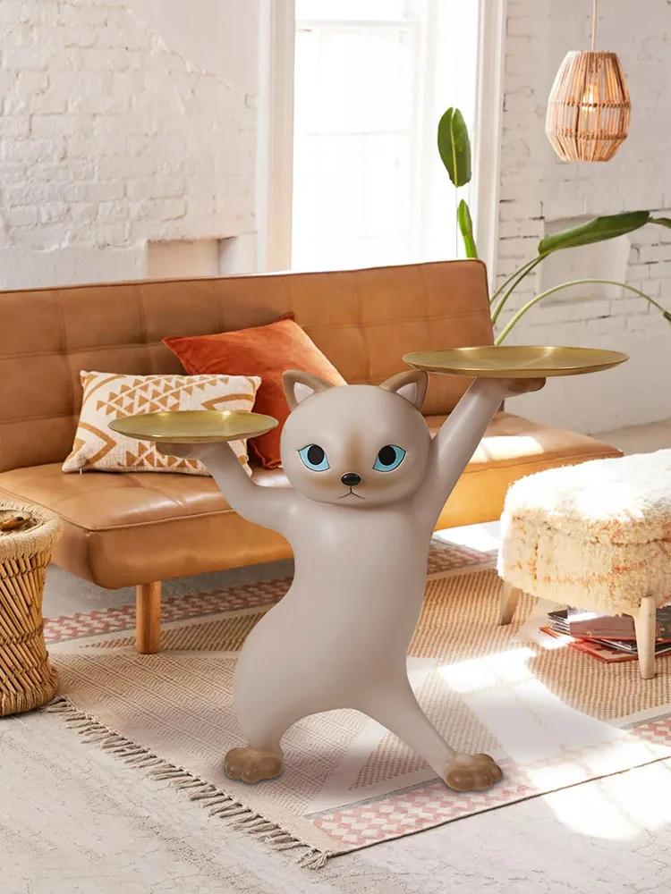 Creative Ice Cream Cat Resin Art Statue Figurine Modern Living Room Large  Decorative Sculpture Nordicstyle Homedecor Accessories - Figurines &  Miniatures - AliExpress