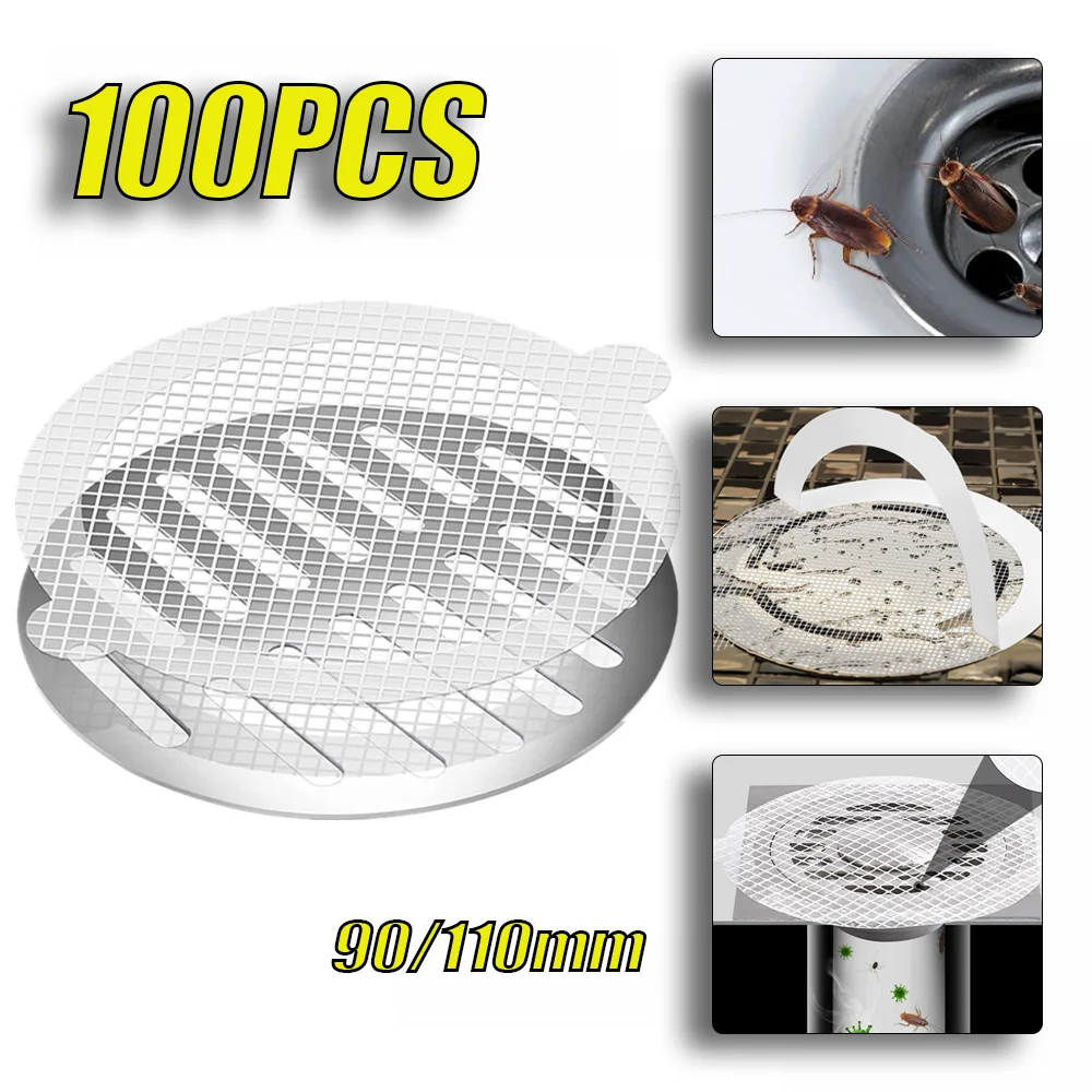 Disposable Floor Leak Stickers floor drain sticker silicone floor drain sticker silicone floor drain cover floor drain cover floor drain filter floor drain hair filter floor drain hair catcher drain hair catcher hair drain filter hair drain catcher shower drain catcher Self-adhesive bathroom floor drain mesh sticker Bathroom Hair Clogging Filter Bathroom Floor Leak