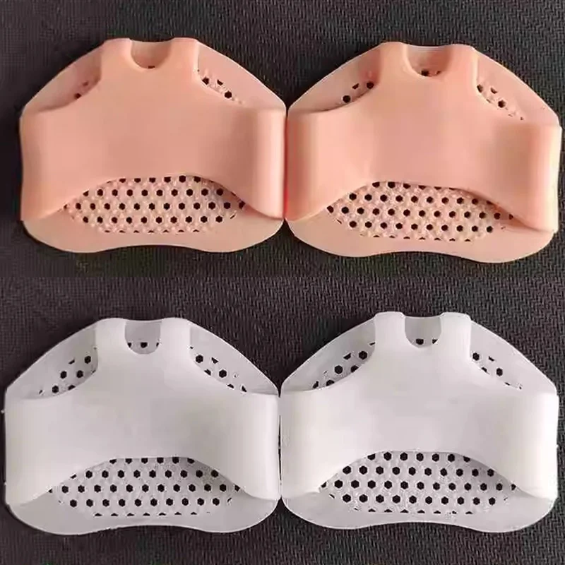 2/4pcs Silicone Metatarsal Pads Toe Separator Pain Relief Foot Pads Orthotics Foot Massage Insoles Forefoot Socks Care Tool