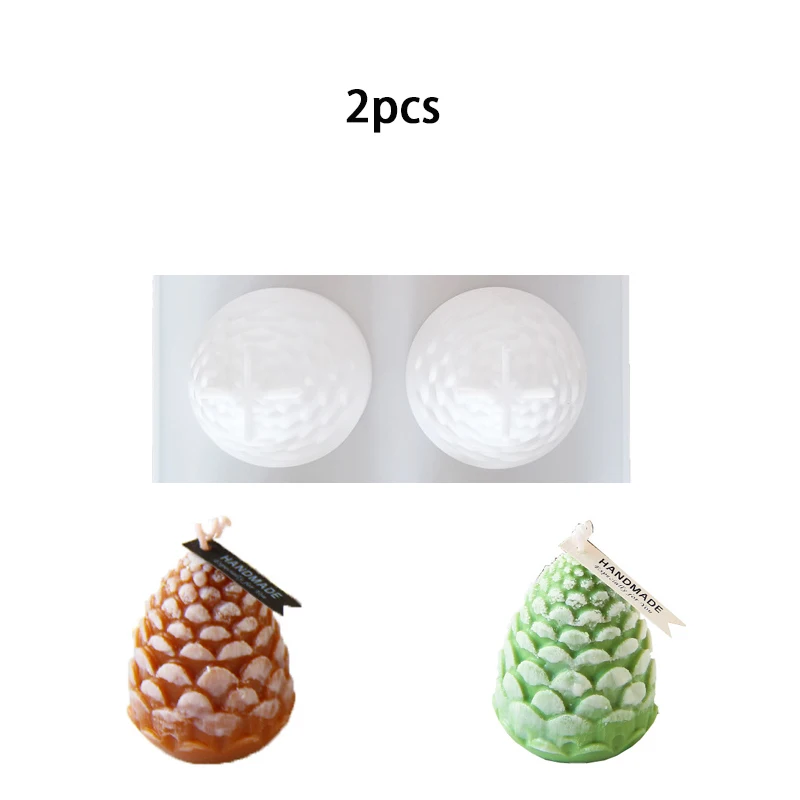 2pcs Pinecone