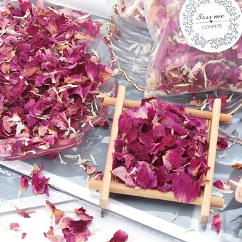 Wedding Dried Flower Petals Confetti Rose Pop Biodegradable Natural Rose Petal For Wedding Party Decoration DIY Handmade Gift 4