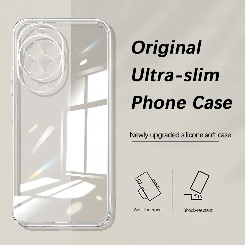 Ultra-Slim Crystal Clear Non-Yellowing Phone Case with High-Definition Transparency
