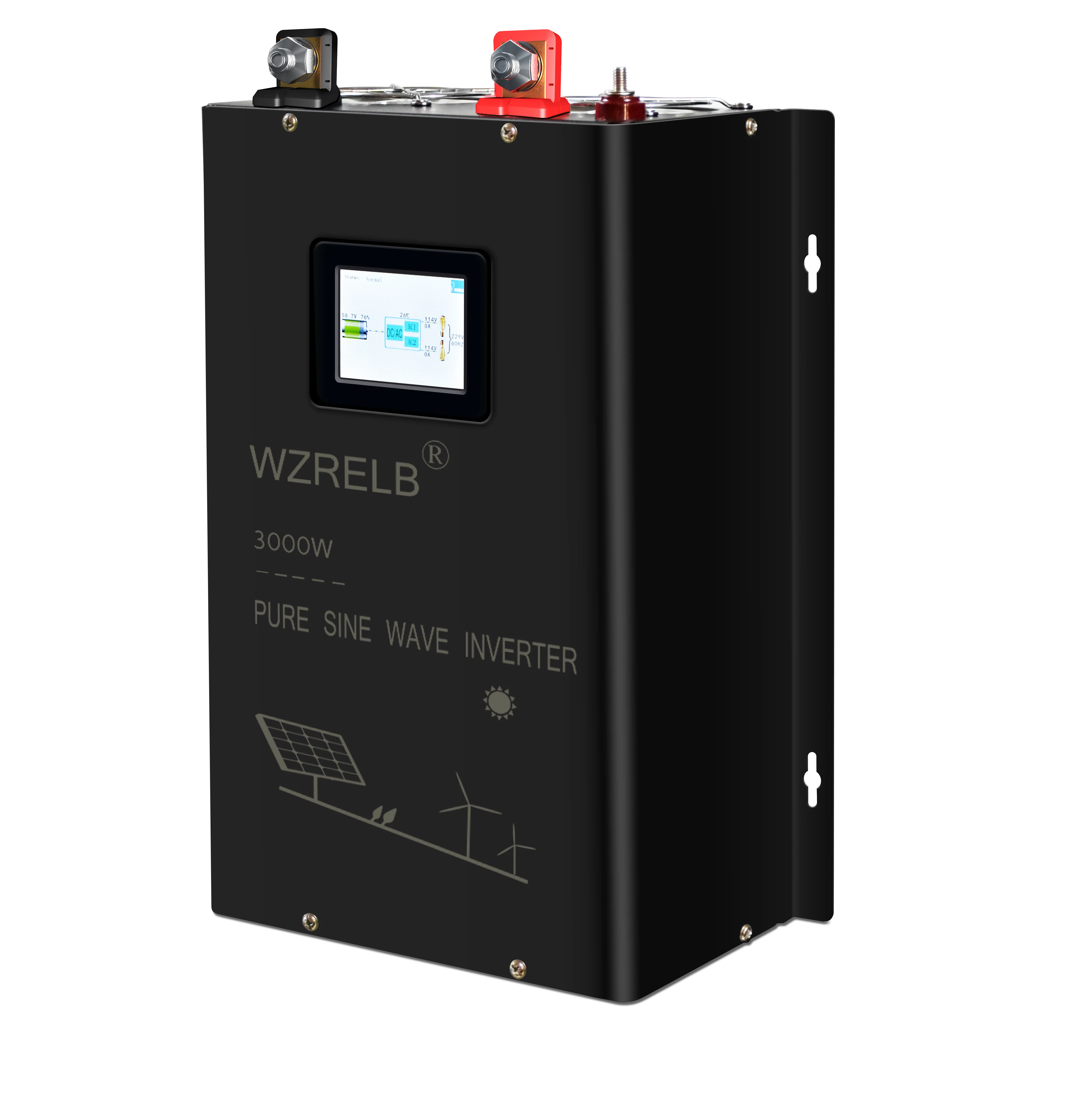 3000W Split-Phase Inverter Solare A Onda Sinusoidale Pura 24V 220V Power Bank Inverter Convertitore Pannello Solare 24V/48V Dc A 220V/240V Ac