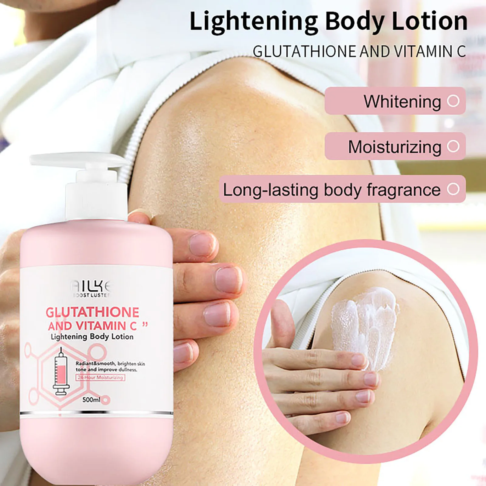 AILKE Whitening Skin Care Cream, Lightening Lotion, Remove Dark Spots With Glutathion, Shea Butter, Moisturizing Body Cream 2