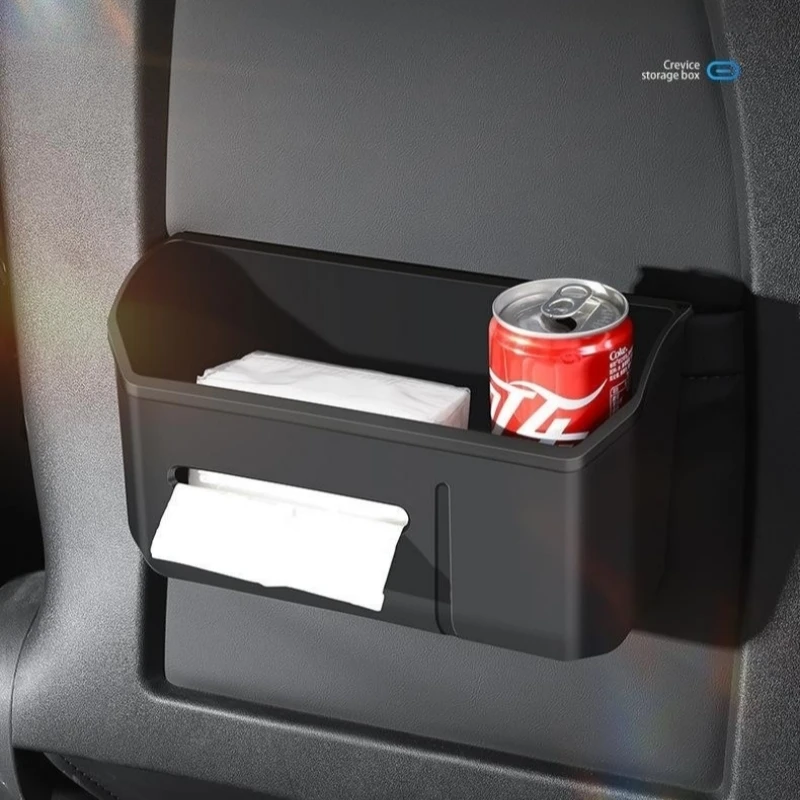 

Tesla Model Y/3 Rear Seat Storage Box Car Trash Can Tissue Organizer Car Backseat Sundries Storage Box New