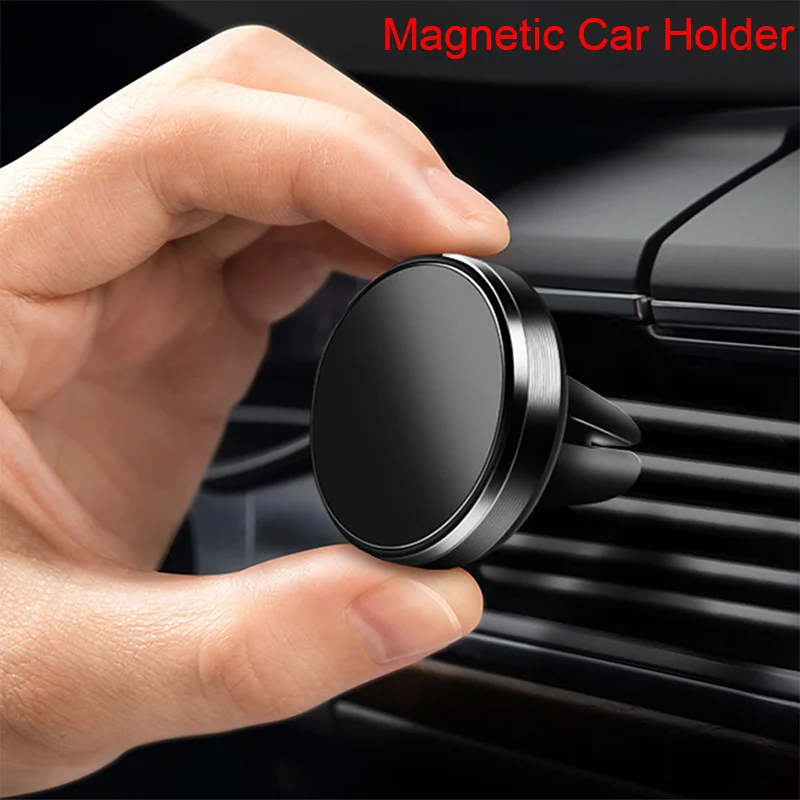 Magnetic Car Phone Holder Mount Air Vent Smartphone Mobile Stand Bracket Cell GPS Support in Car For iPhone Xiaomi Mi Samsung LG