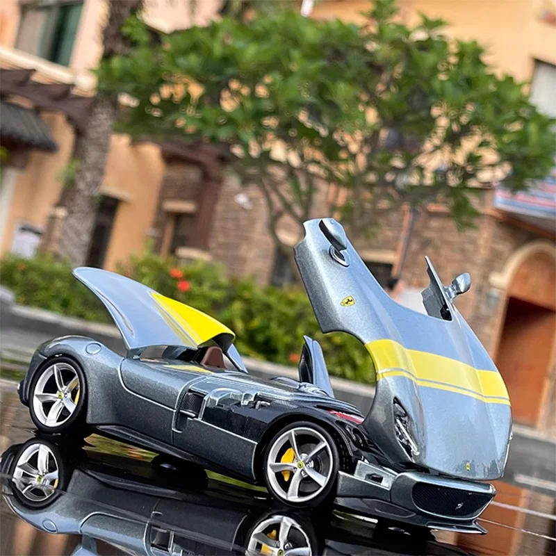 

Модель Автомобиля Ferrari SP1 из литого металлического сплава, масштаб 1/24, имитация рукоделия, игрушка для взрослых, украшение, коллекционные предметы, подарок